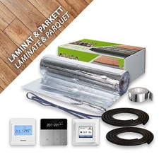 Chauffage par le Sol Set 80W Électrique Aluminium Tapis Laminé Fußbodenerwärmung