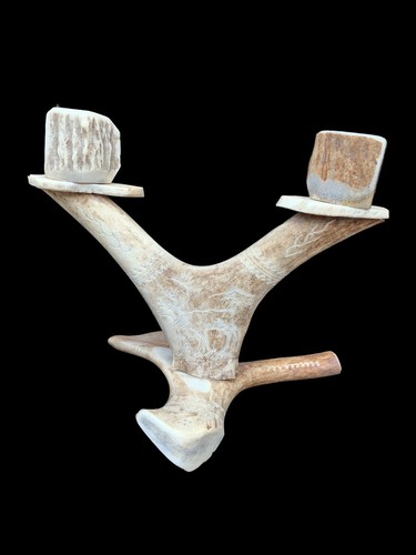 Bougeoir chandelier bois - bougeoir,
