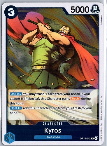 Kyros op15 042 one piece - op15-042, nm