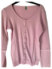 United Colors of Benetton Gilet Rose Femme Boutons (EU 38)
