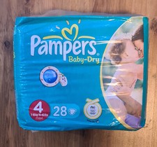 2012 PAMPERS Diapers 28 nappies 7-18 kgs No4  NEW UNOPENED