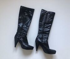 Bottes en cuir noir R & RENZI