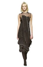 Robe Longue Noir Voile Brodé