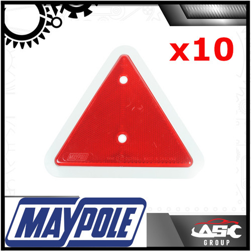 Triangle rouge réflecteur - triangle, vis