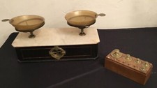 Tobacco scale, d Apothiquaire Béranger la Mulatière from 1880 trays horn