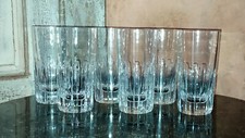 6 Rotary Model Orangeade Glasses in Baccarat Crystal Mugs Stamped