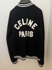 Celine Teddy Jacket College Blouson C Logo Back S Size