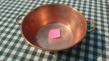Copper Jam Basin 35.5cm (43cm Handles) Jam Basin 1.16kg No.3