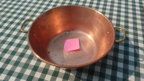 Bassine cuivre confiture - bassine, à