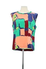 Top sans manche en soie