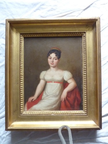 Ancien portrait elegante femme - elegante,