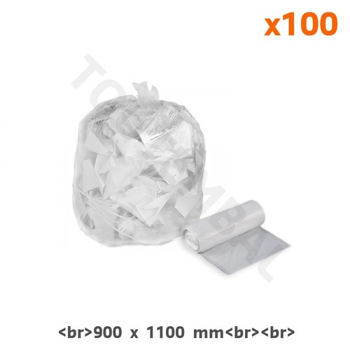 Grand sac poubelle transparent