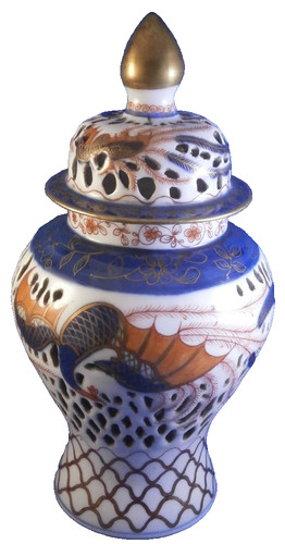 Vase porcelaine reticulée - vase,