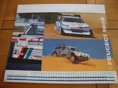 Rare calendrier 1989 - rare,