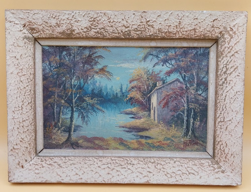 Tableau paysage lacustre - ,