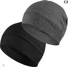 EINSKEY Bonnet de Nuit Homme Femme, 100% Coton Léger Fin Skull Cap pour Sport, 