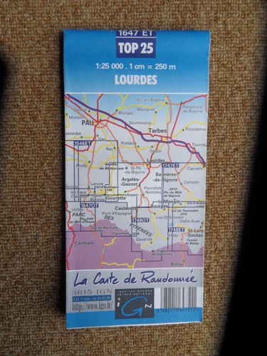527 carte ign top - 25, 1647