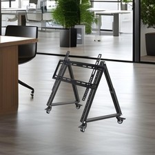 Support TV mobile de faible hauteur, support triangulaire multifonctionnel en