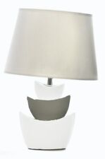 Lampe de chevet table design moderne Galet bateau en céramique 36,5 cm - à poser