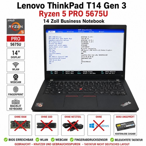 Lenovo thinkpad l14 - gen, 3