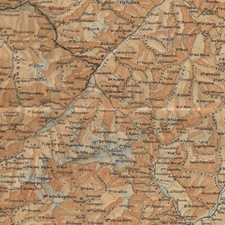 Engadine et Valteline -- La Suisse - Carte ancienne 1905