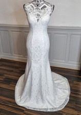 robe de mariee sirène dentelle blanche avec traîne Taille 38/40/42