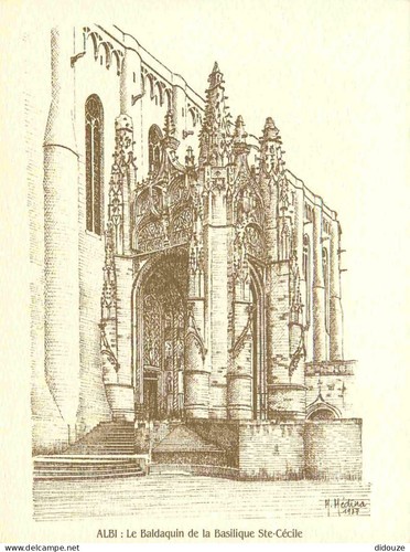 Carte postale albi le - carte,