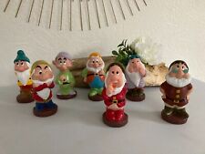 1124⚜️ Lot of 7 Disney Snow White And The Seven Dwarfs Figures H 14cm