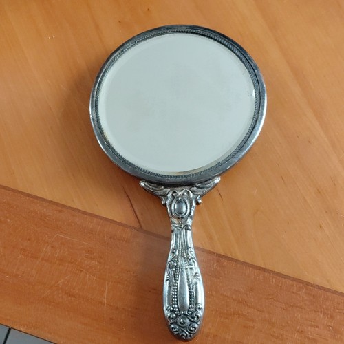 Miroir main rond manche - miroir, à