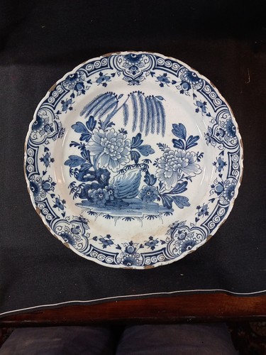 Grand plat faience delft - plat,
