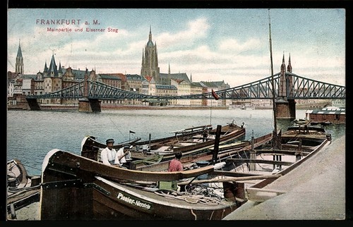 Carte postale vieux francfort - carte,