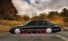 Pour Mercedes Benz W124 Sedan Porte FENDER Chrome Bords Set 8 Pièces