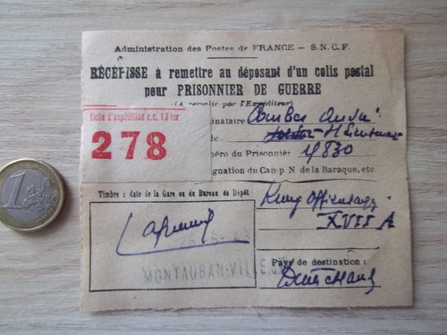 Document militaire prisonnier - document,