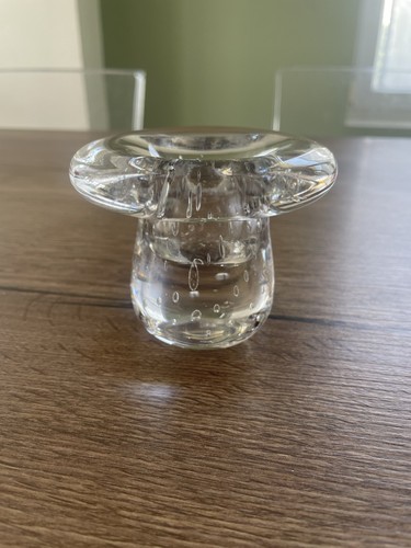 Ancien bougeoir verre - en,