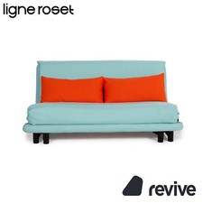 Ligne Roset Multy Tissu Canapé Bleu Trois Places Fonction Lit Neuf