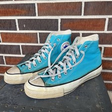Vintage Converse Chuck Taylor High Top Size 9 70s 80s Made In USA Blue Teal