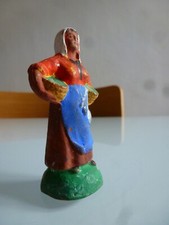 ANCIEN SANTON POISSONIERE H 6,5 cm NOEL CRECHE