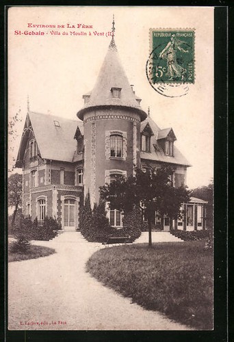 Cpa saint gobain villa du - villa,
