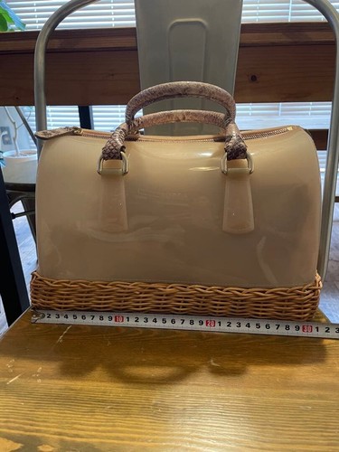 Furla candy bag beige basket - furla,