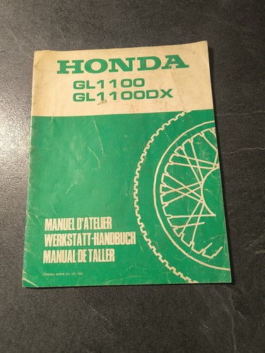 Manuel atelier honda 1100 - d'atelier, gl