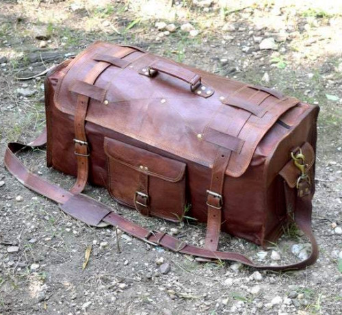 Sac voyage vintage - de, cuir