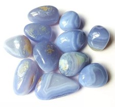 Agate bleue dentelle pierre