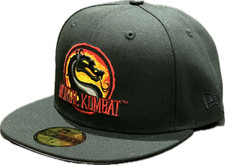 Men's Mortal Kombat New Era Black 59Fifty Fitted Hat- Epic Video Game Franchise