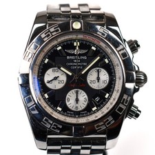 Breitling Chronomat 2012 B01 AB0110 44mm Black Silver Full Set Automatic Steel