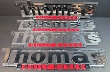 Thomas Built Buses Chrome Emblem School Bus OEM New Old Stock 14¾"×3" 