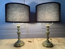 Très belle Paire de lampes en bronze de style Louis XV - XIXe