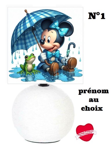 Lampe chevet minnie sous la - de,