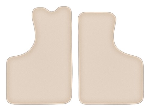 Tapis avant velours beige pour