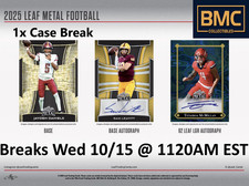 DJ Lagway 2025 Leaf Metal Football JUMBO 1x Case Break #10