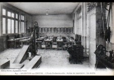 ARGENTON-SUR-CREUSE (36) VOCATIONAL SCHOOL / CARPENTRY WORKSHOP early 1900